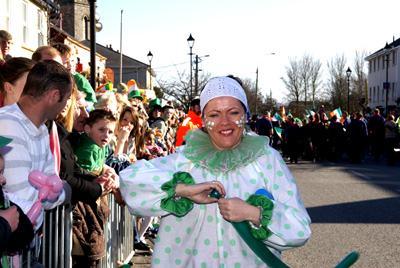 Clown in Green in Clane