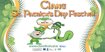 Clane St. Patrick's Day 2012 Festival Banner Clane St. Patrick's Day 2012 Festival Banner