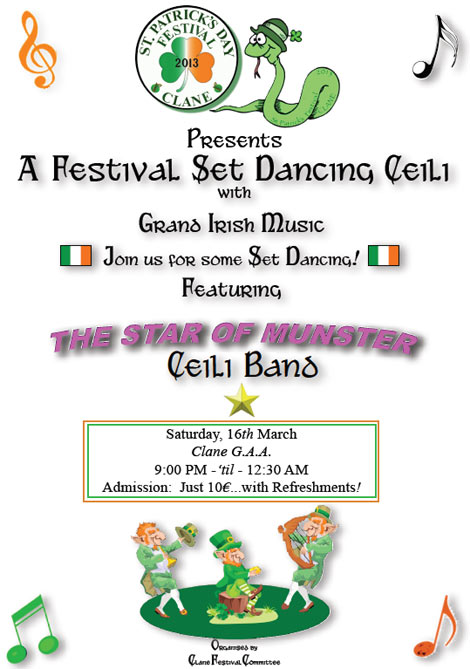 Clane Ceili Event 16 March 2013