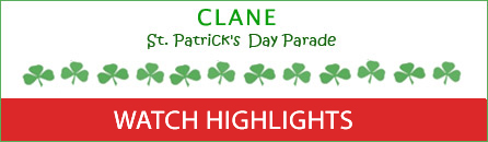 Watch The 2014 Clane St. Patrick's Day Parade Highlights on the Web now