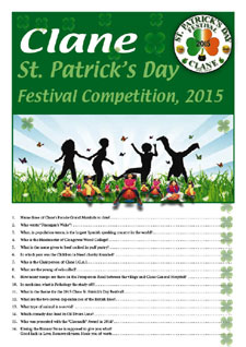 Clane Festival Competition 2015 Page 1