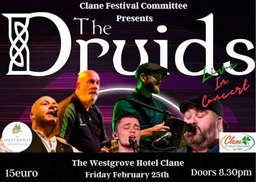 The Druids at the Westgrove Hote, Clane, 25 February 2022