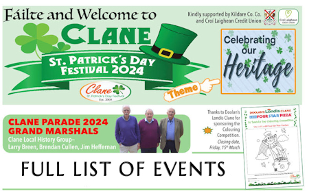 Clane Festival 2024 List of Events