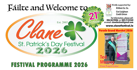 Clane Festival St Patricks Day Programme 2026 link 01