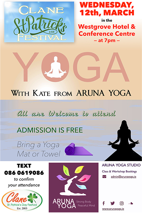Clane Festival Aruna Yoga 12 March 2025